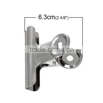 Wholesale Cheap Silver Tone Stainless Steel Bulldog Clip For Office Use photo-2