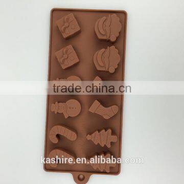 Wholesale High Quantity Eco-friendly Santa Claus Shape Silicone Chocolate Mould,soap Mold,diy Cake Mould photo-2