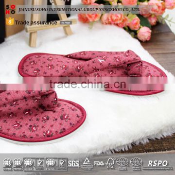 2017 Cheap hotel slipper velvet wholesale home use guest hotel slipper indoor slipper for winter