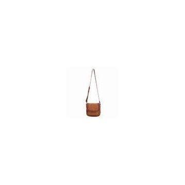 Beige Women Zipper PU Leather Cross Body Bags With T/C Lining