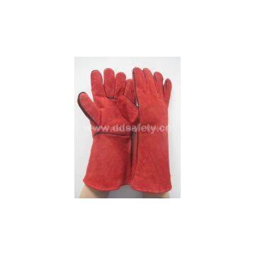 cow split leather welding glove