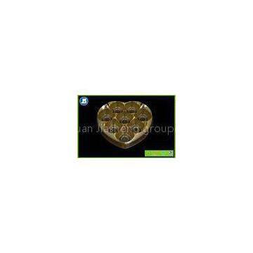 Chocolate Heart-shaped Plastic Food Packaging Trays With PS Pantone