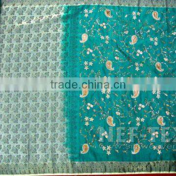 NEW COLOR EMBROIDERED SAREES
