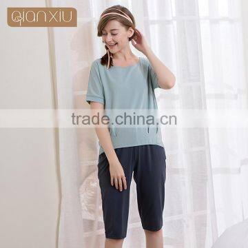 Custom made Qianxiu delicate young womens nighty designs sexy sleepwear pajamas