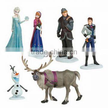 Hot Movie Frozen action figure Cruel PVC figure Elsa Anna Toys Frozen figure set of 6pcs