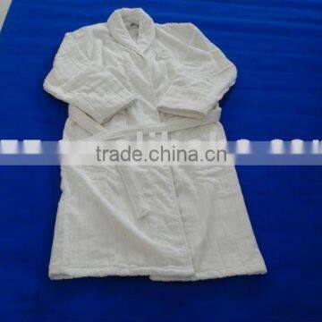 100% cotton velour hotel bathrobe