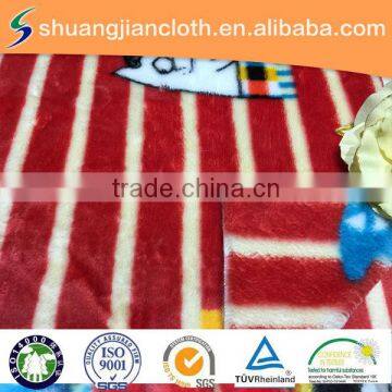 high quality 100% Polyester flannel fabric