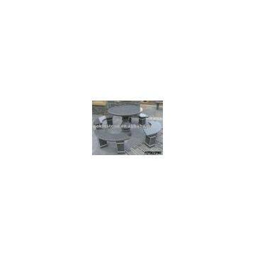 Stone Garden Table , Green Granite Garden Table , Garden Stone Table