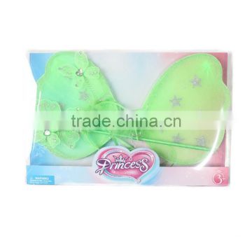 High quality wholesale princess fairy wings toy butterfly set with wand