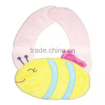 yellow bee cotton infant bibs