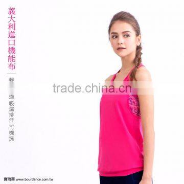 2017 Women Sports Racerback Graphic Yoga Tops photo-2