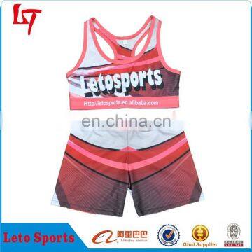 2015 Newest fashion custom cheerleading uniforms/netball uniforms