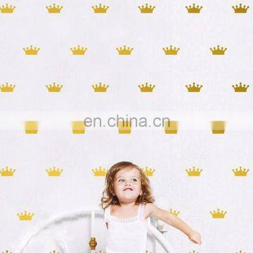 Ins Style Crown Prince and Princess Vinyl Wall Sticker Children Room Home Decoration Mural Roon Decal