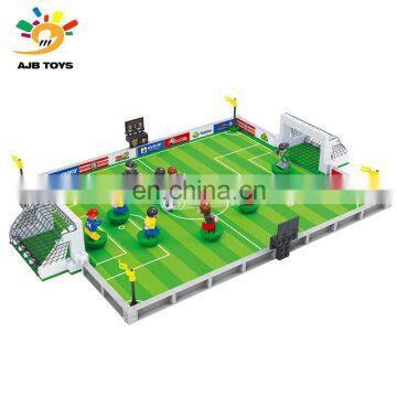 Custom design 251PCS superior materials D5 plastic soccer field building blocks toy for kids