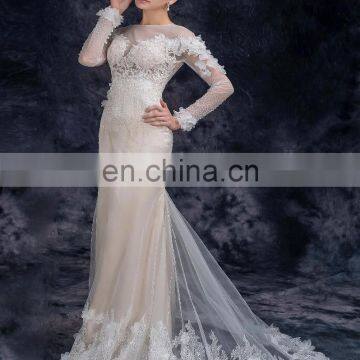 latest design lace Sweetheart Shealth Flowing organza ruffle skirt wedding dresses