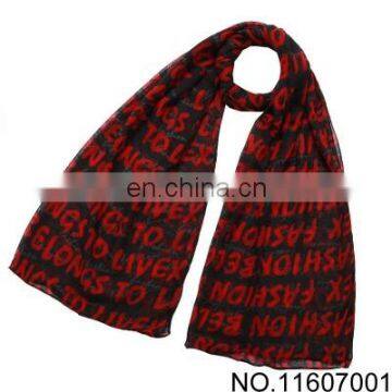 Graffiti oversized fashion scarf BaLiSha printed letters wholesale