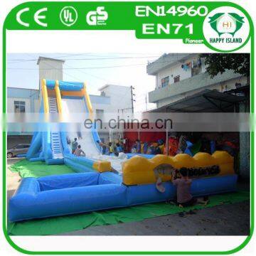 HI Kids or adults inflatable bouncy castle with water slide