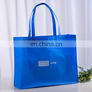 Colorful Flat Bottom Logo Customized Fabric Foldable Nonwoven Shopping Bag With Handing