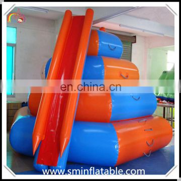 Manufacturer inflatable water toy with slide, floating water toy for funny water game for promotion entertainment event