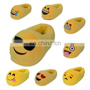 Hot Sale Funny Emoji Bedroom Slippers Wholesale