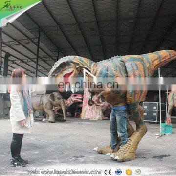 KAWAH Adult Realistic Walking with Dinosaur Realistic T Rex Costume for Sale