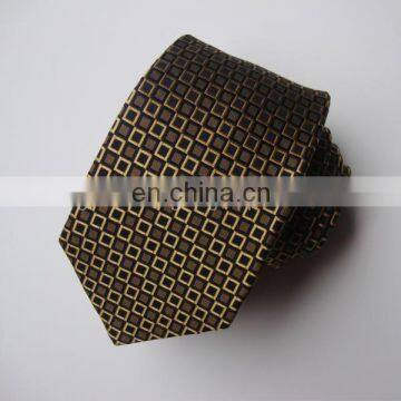 100% Silk Tie Gold Black Tie