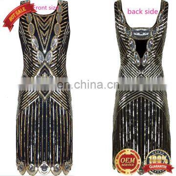 BestDance 1920'S Style Gatsby Vintage Look Sexy Sequins Flapper Dress OEM