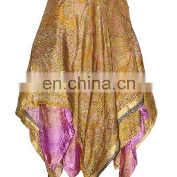 Vintage Sari Diamond Shape Wrap Skirt