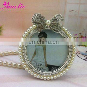 A9088 Pearl Bow Wedding Nice Imikimi Photo Frame