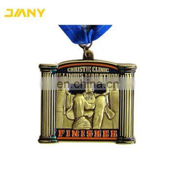 Custom Design Double Buffalo Cheap Marathon Sport Medal photo-4