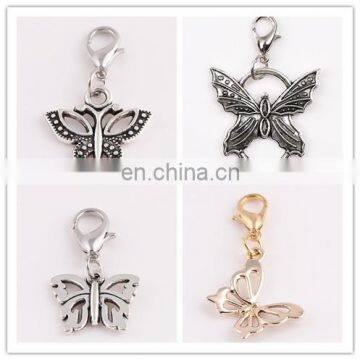 Butterfly keychain metal butterfly key chain with lobster clasp butterfly key hold