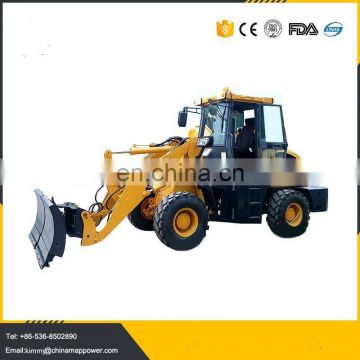 1.6ton wheel loader with 4 in 1 bucket,mini front end loader