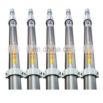 Military 8m Aluminum Heavy Duty Pneumatic Telescoping Mast Witheyelets