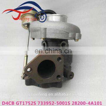 D4CB engine turbo GT1752S 733952-5001S 28200-4A101 turbocharger for Kia Sorento, Hyundai