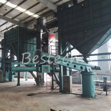 Cast steel self-hardening resin sand reclamation production line