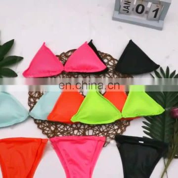 RTS custom made private label swimwear hot sex girl bikini zebra leopard silver women bikinis