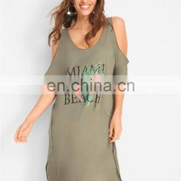 2019 сексуальные бадани с открытыми плечами для купальников. Легкие летние платья с принтом букв, в стиле Майами. Бадани для женщин на пляж photo-5