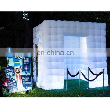 Custom Made Wedding Party Prop Inflatables Blow Up Selfie Photo Booth Enclosure UK with LED Lighting