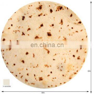 Burrito Blanket Soft Round Tortilla Wrap Egg Roll Carpet Picnic Beach Towel Home Bed Sofa Decor 48inch photo-5
