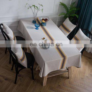 Luxury Classical Embroidered Table Runner Waterproof Simulation Geometric Tablecloth Rectangular Coffee Table Tablecloth photo-6