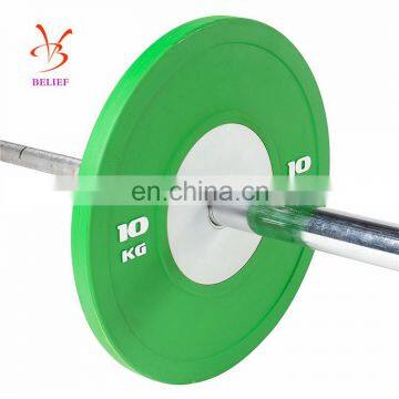 Olympics Barbell Weight Plates Rubber Gym Equipment photo-5