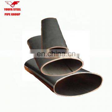 17mm od black iron oval tube furniture steel pipe