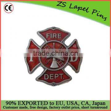 Custom quality Fire Department Maltese Belt Buckle