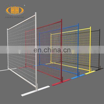 Hot sale haiao cheap Canada temporary fence no dig fence panels