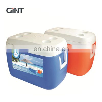 Outdoor High quality 38L Large Cooler Box with handle and pu form Custom Waterproof Insulated Fishing Camping Ice Box