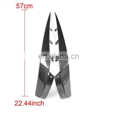 B Style Carbon Fiber Front Bumper Fins for Mercedes Benz CLS-Class W218 CLS63 AMG 2015-2017 photo-4