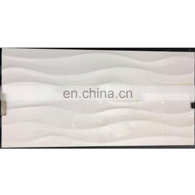 Hot Sale Foshan 300x600300X600 3d Grooved White Ceramic Interior Wall Tile for Kitchen Bathroom Wall GWD125 photo-4