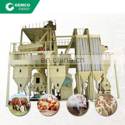 1 ton per hour broiler feed pellet press ring die feed pellet mill completely feed pellets production line