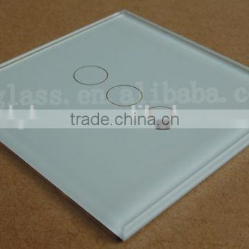 Three way touch switch panel glass