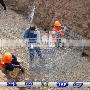 60*80mm hot dipped galvanized hexagonal gabion box